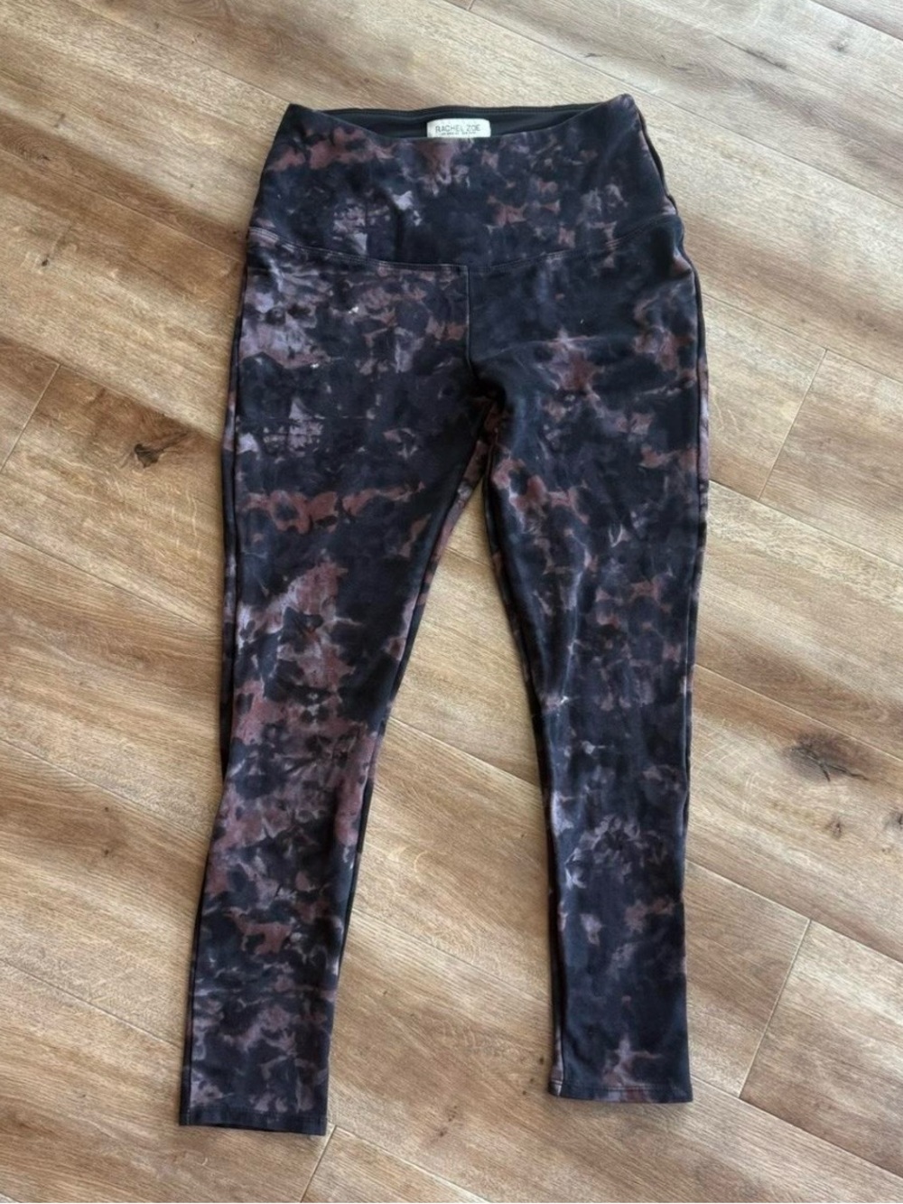 Rachel Zoe Girls' Black and Brown Tie-Dye Leggings